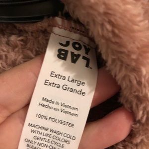 Fuzzy cow neck pull over